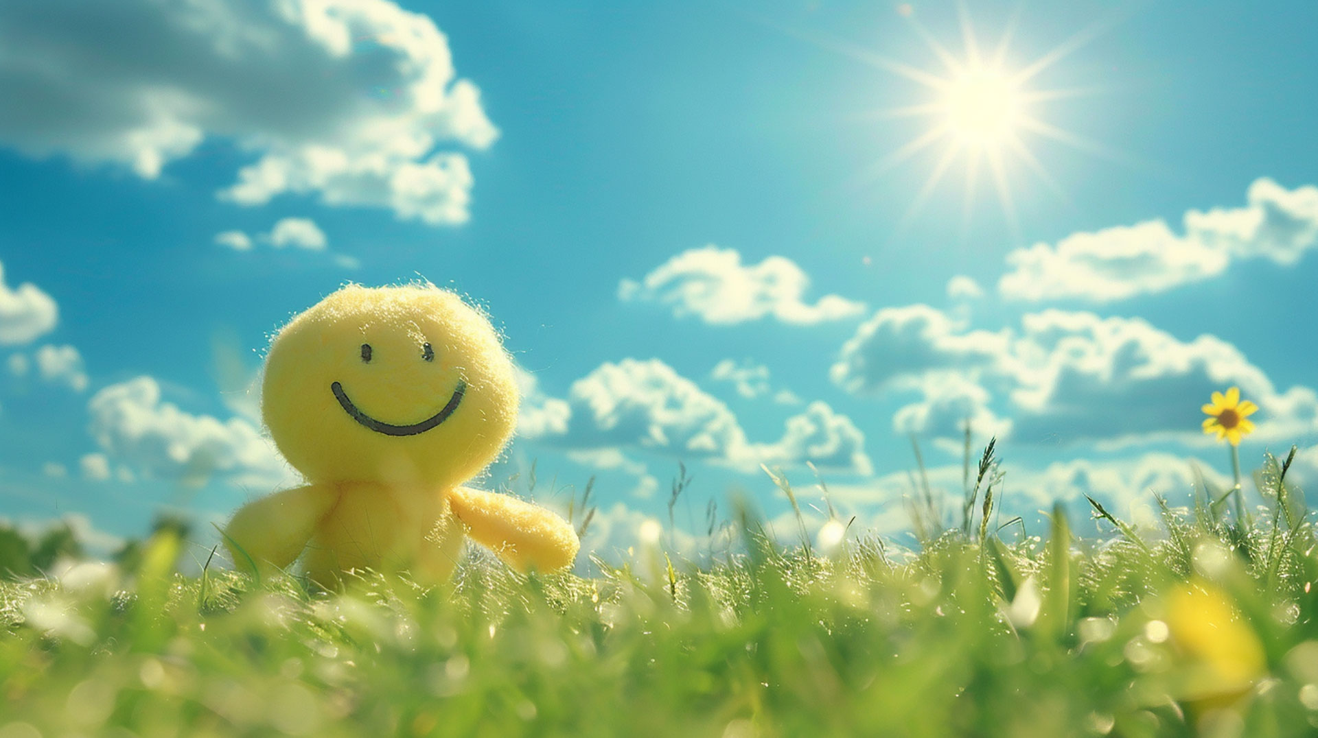 Free Download: AI Cute Sun Desktop Wallpaper