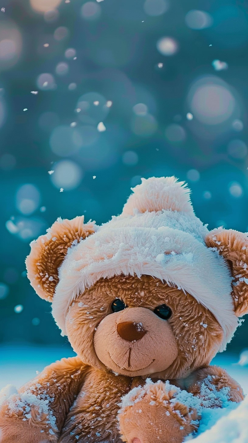 Sweet Teddy Bear AI Wallpaper for Android Phones