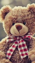 Endearing Teddy Bear AI Wallpaper for Mobile Devices