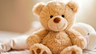 Sweet Teddy Bear Digital Background in HD