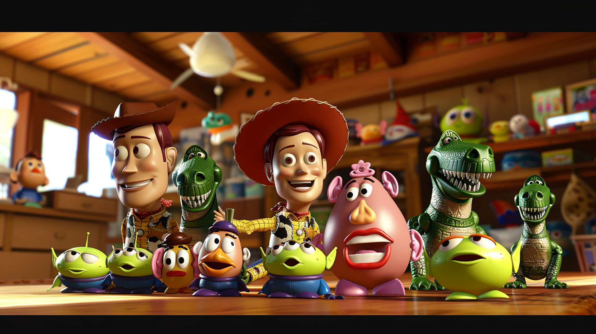 Cute Toy Story AI HD Wallpaper for Desktop