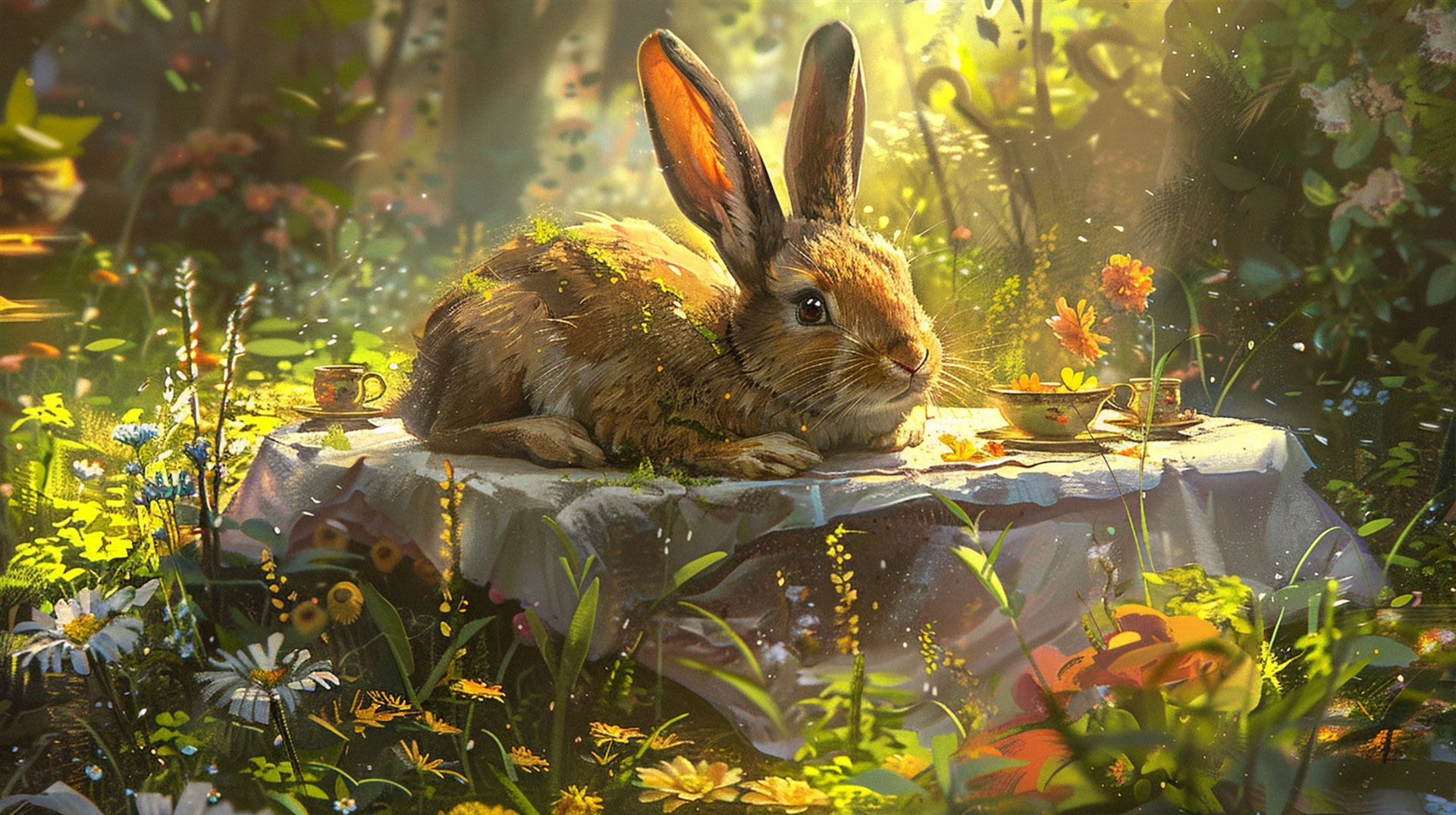 Free Cute Alice in Wonderland Desktop Image