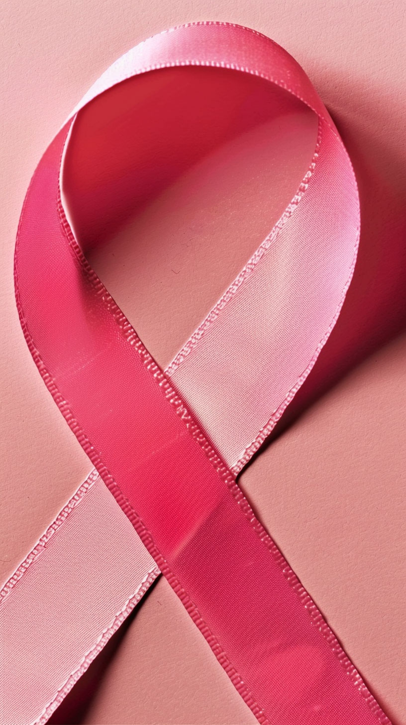 Whimsical Pink Ribbon Mobile Wallpaper