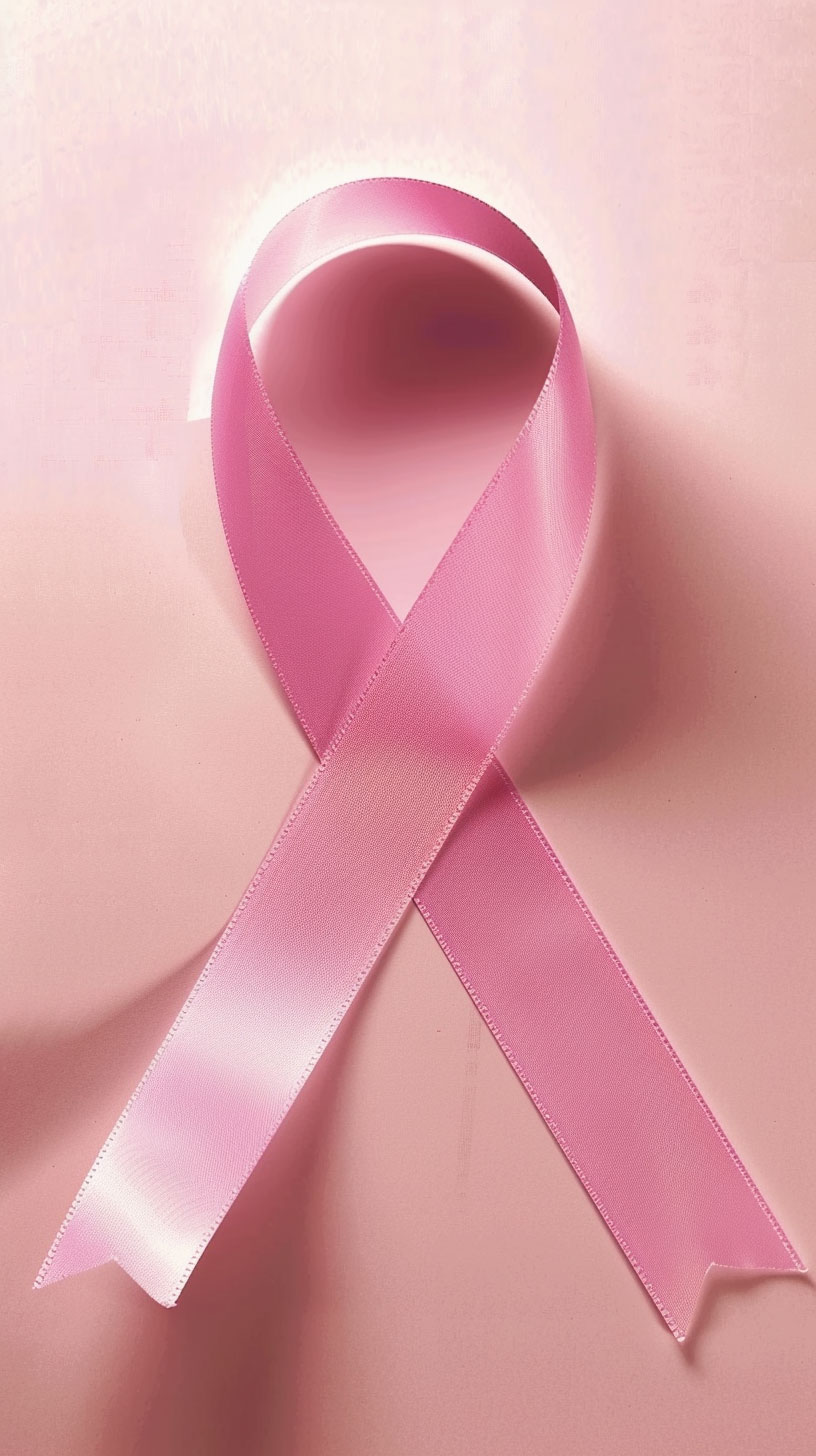 Innocent Breast Cancer Awareness Ribbon Art