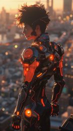 Download 4K Cyborg Boy Wallpaper