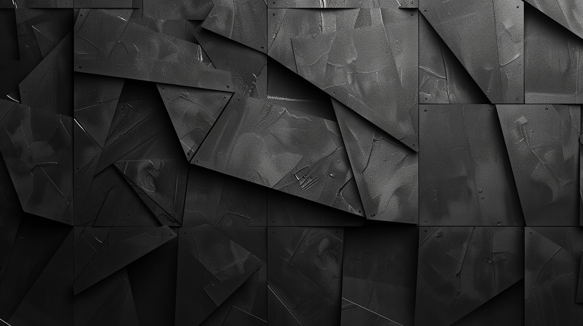 High-Resolution Dark Geometric AI Wallpaper in 4K