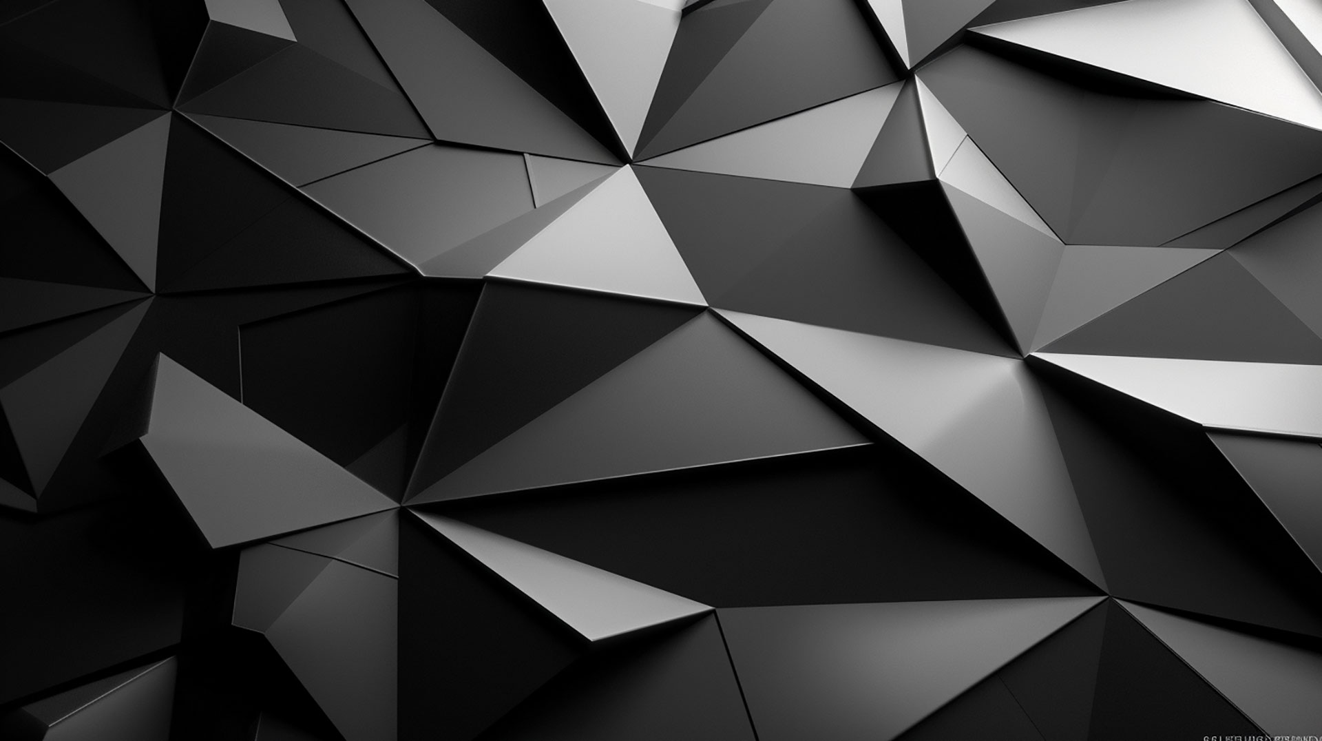 Modern Dark Geometric AI Wallpaper for PC in Ultra HD