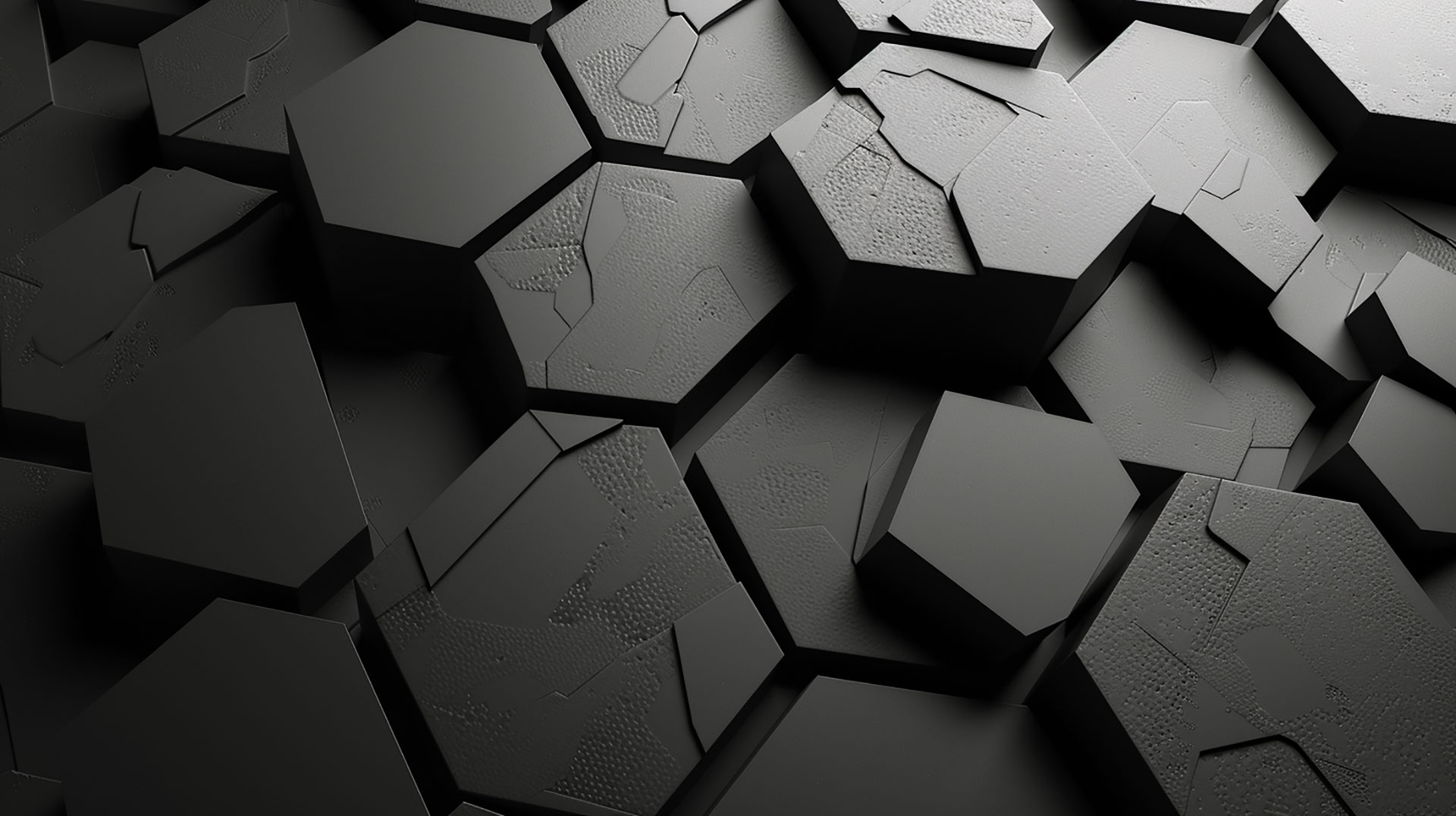 Dark Geometric AI HD Wallpaper for Desktop