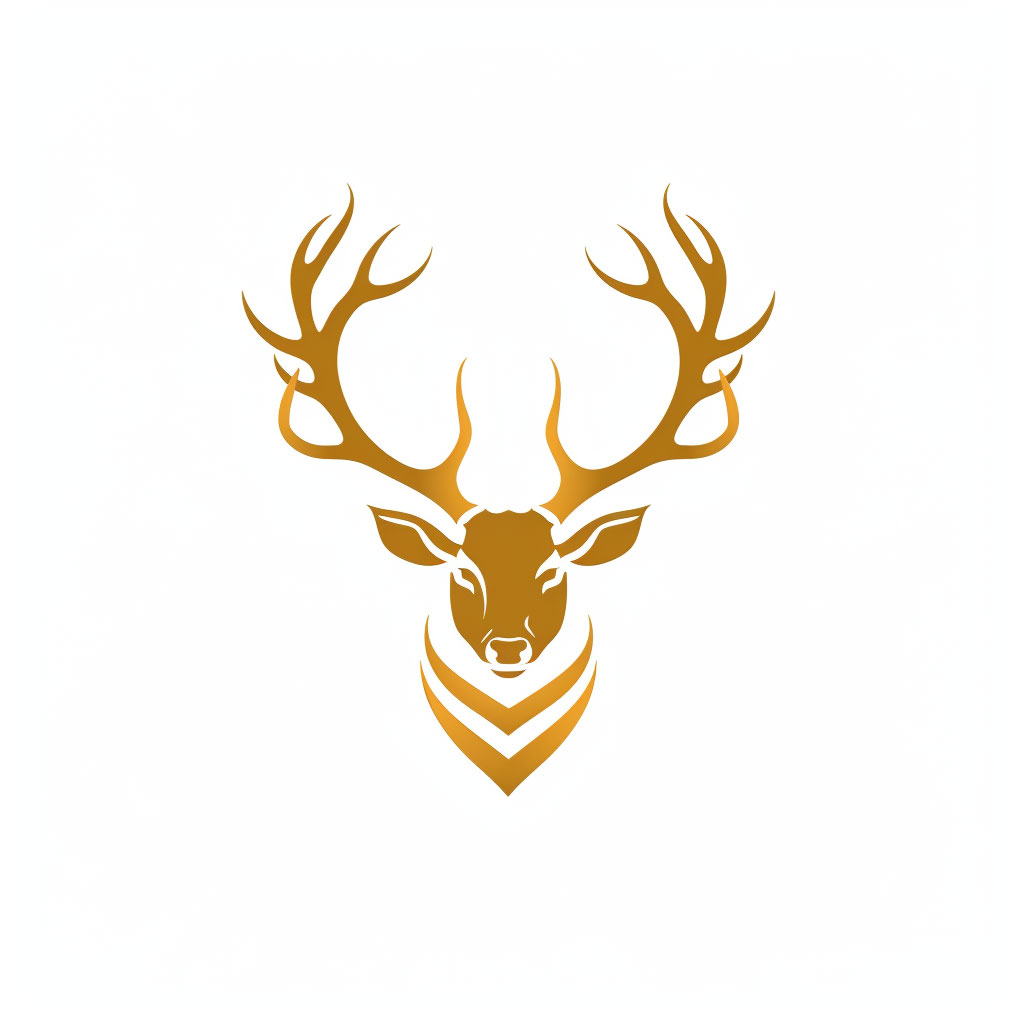 Modern Deer Antler Logo for Brand Identity