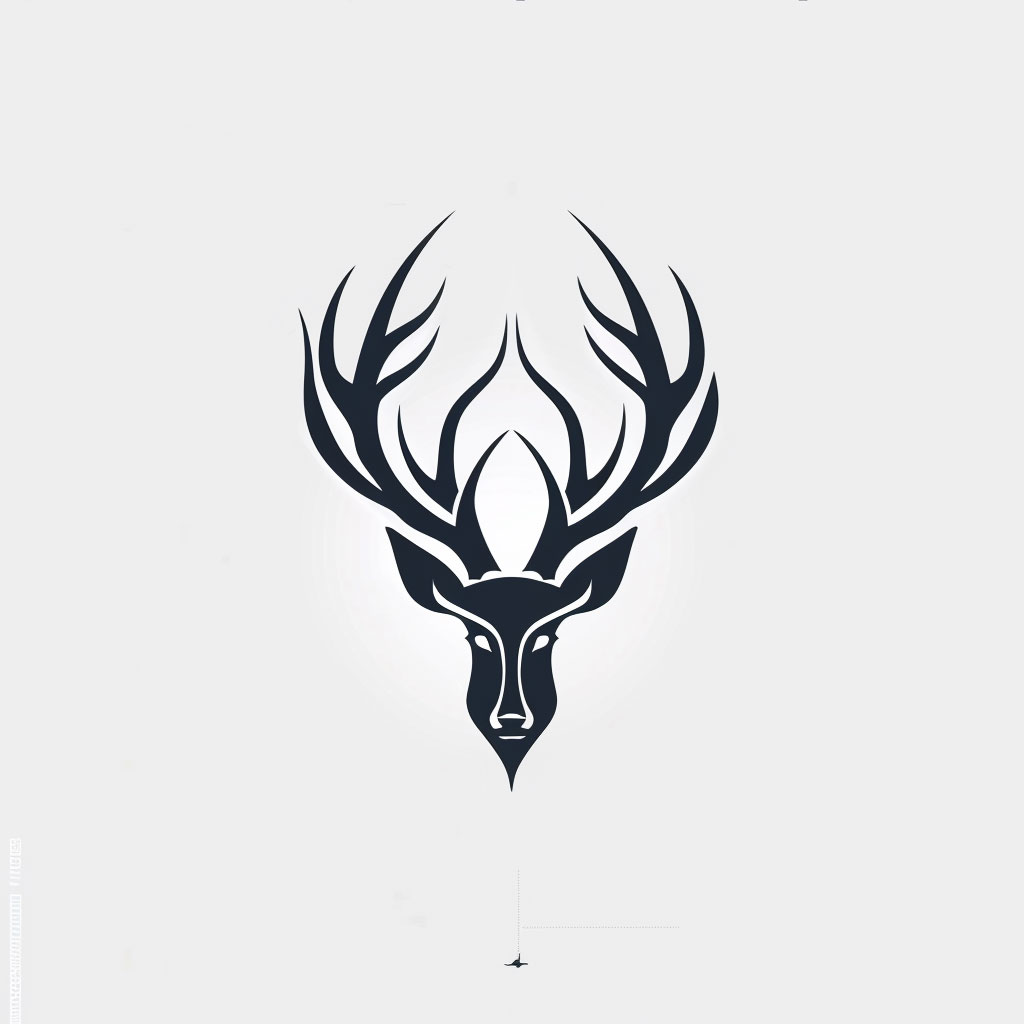 Deer Antler Logo: High Resolution Design for Unique Brands