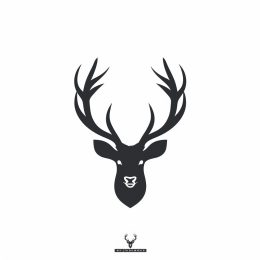 High Resolution Deer Head Logo for Premium Brands