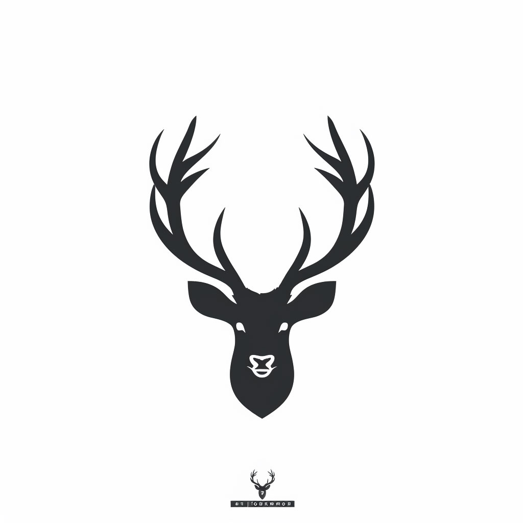 High Resolution Deer Head Logo for Premium Brands