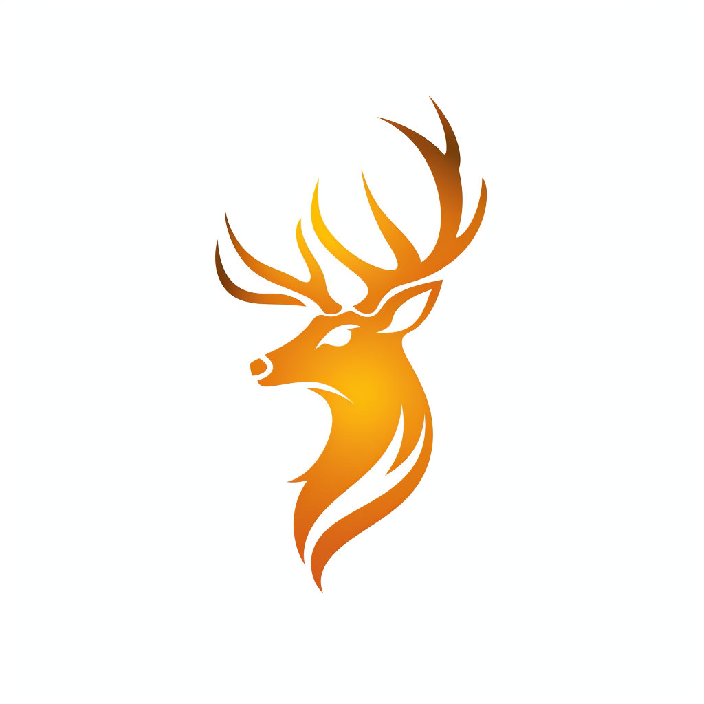 High Definition Deer Hunting Logo for Adventure Brands