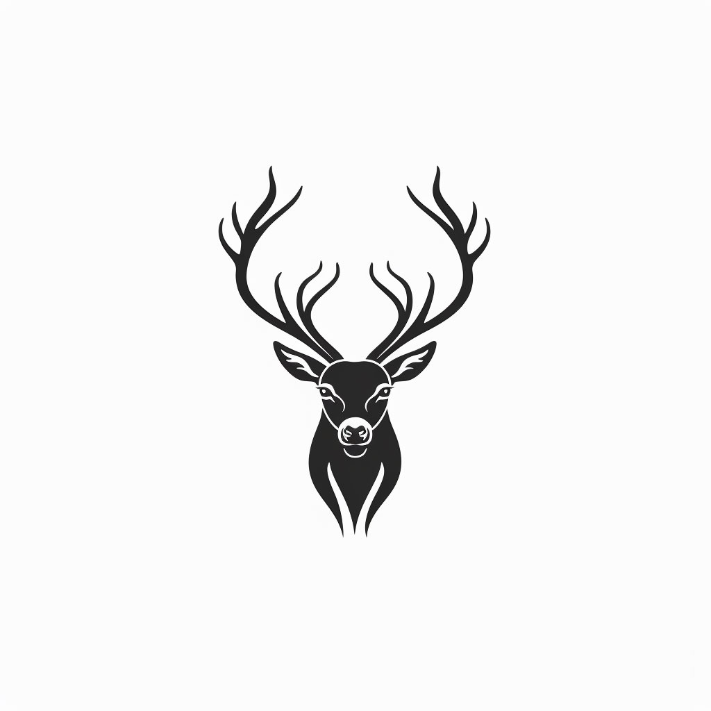 Iconic Deer Hunting Logo for Sporting Goods