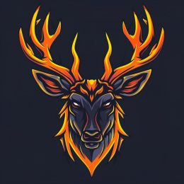 Elegant AI Deer Symbol in HD Quality