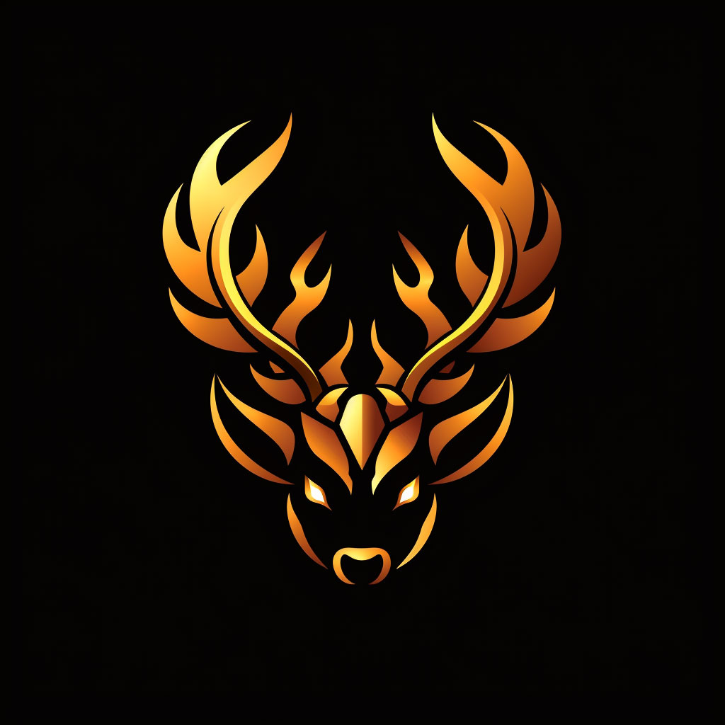 High Resolution AI Deer Logo for Your Brand