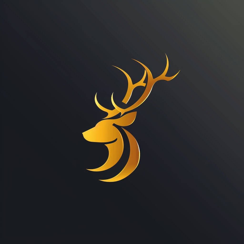 AI Deer Logo: High-Definition Branding Symbol