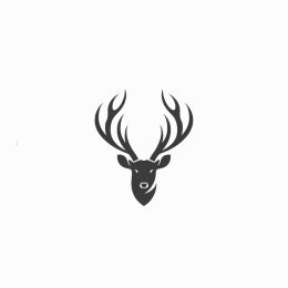 High Resolution AI Deer Logo for Digital Branding