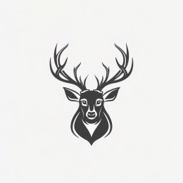 High Resolution AI Deer Brand Logo