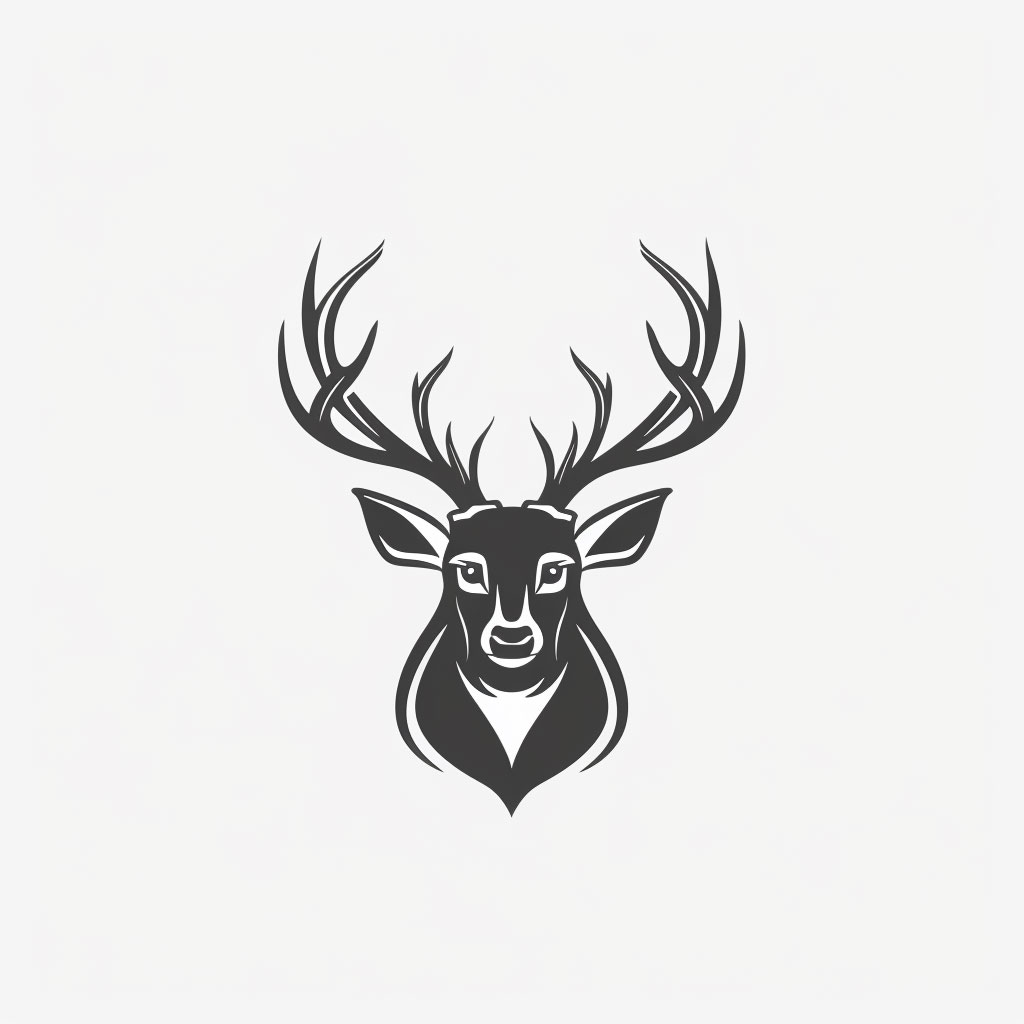 High Resolution AI Deer Brand Logo