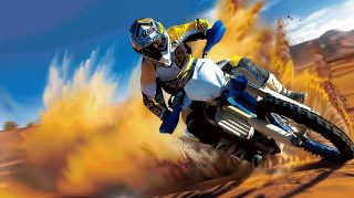 Off-Road Dirt Bike: Ultra HD AI Digital Background