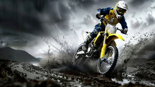 Intense Dirt Bike Ride: 4K HD Wallpaper Download