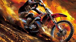 Stunning Dirt Bike Stunt: 8K Ultra HD Wallpaper