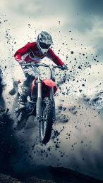 Dynamic Dirt Bike Wallpaper for Huawei Phones