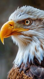 Flaming Majesty: Eagle 4K Image