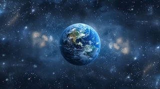 Celestial Globe: Earth AI Wallpaper in 4K