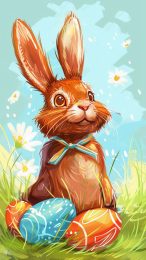 HD Easter Bunny Image: Holiday Cheer