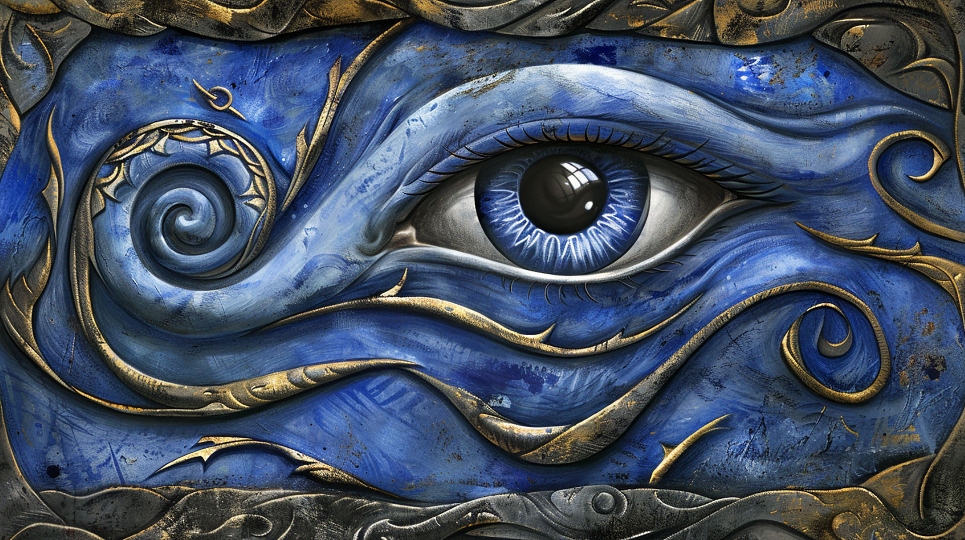 Evil Eye: Digital Art Desktop Wallpaper