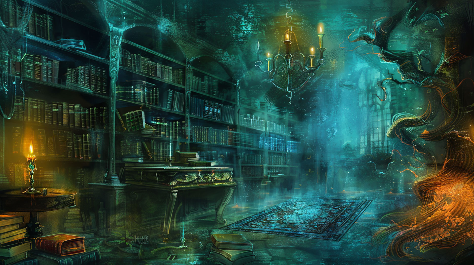 Stunning Fantasy Book Wallpaper: Free Desktop Background