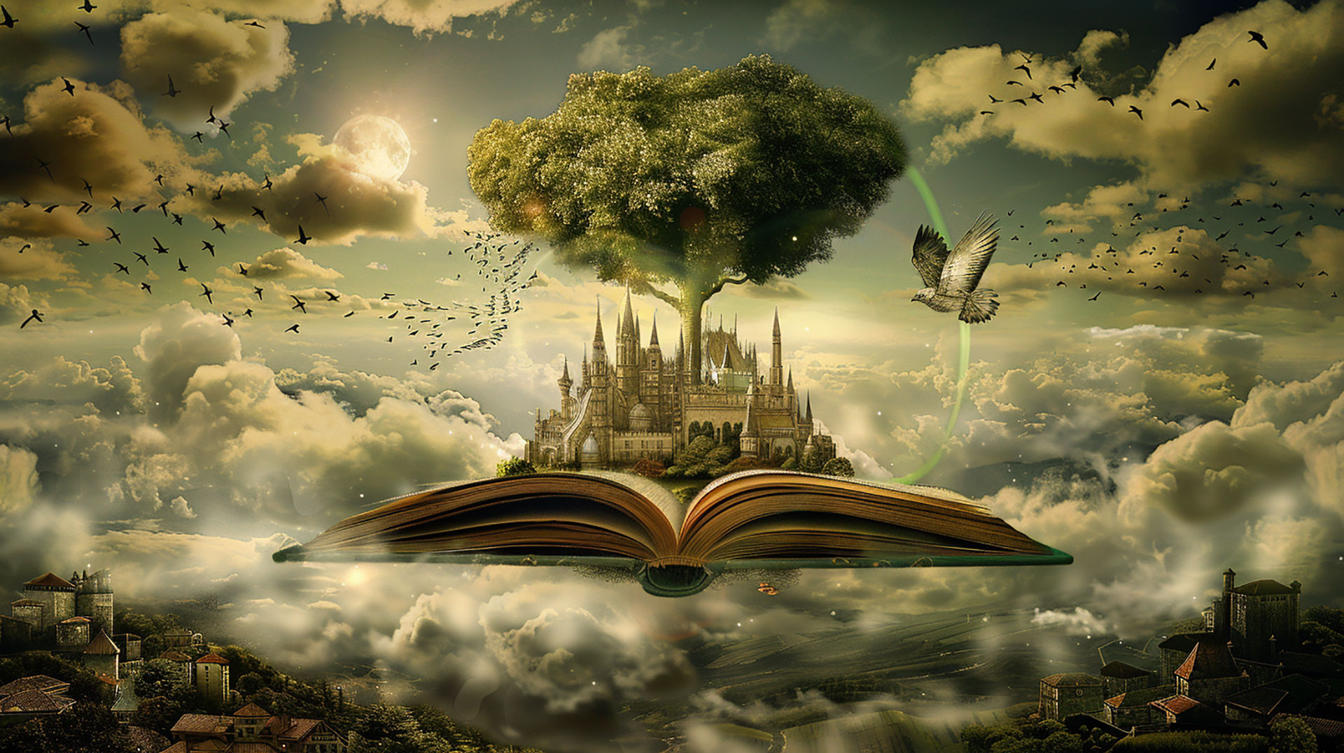 Fantasy Book: 8K Ultra HD Desktop Wallpaper Download