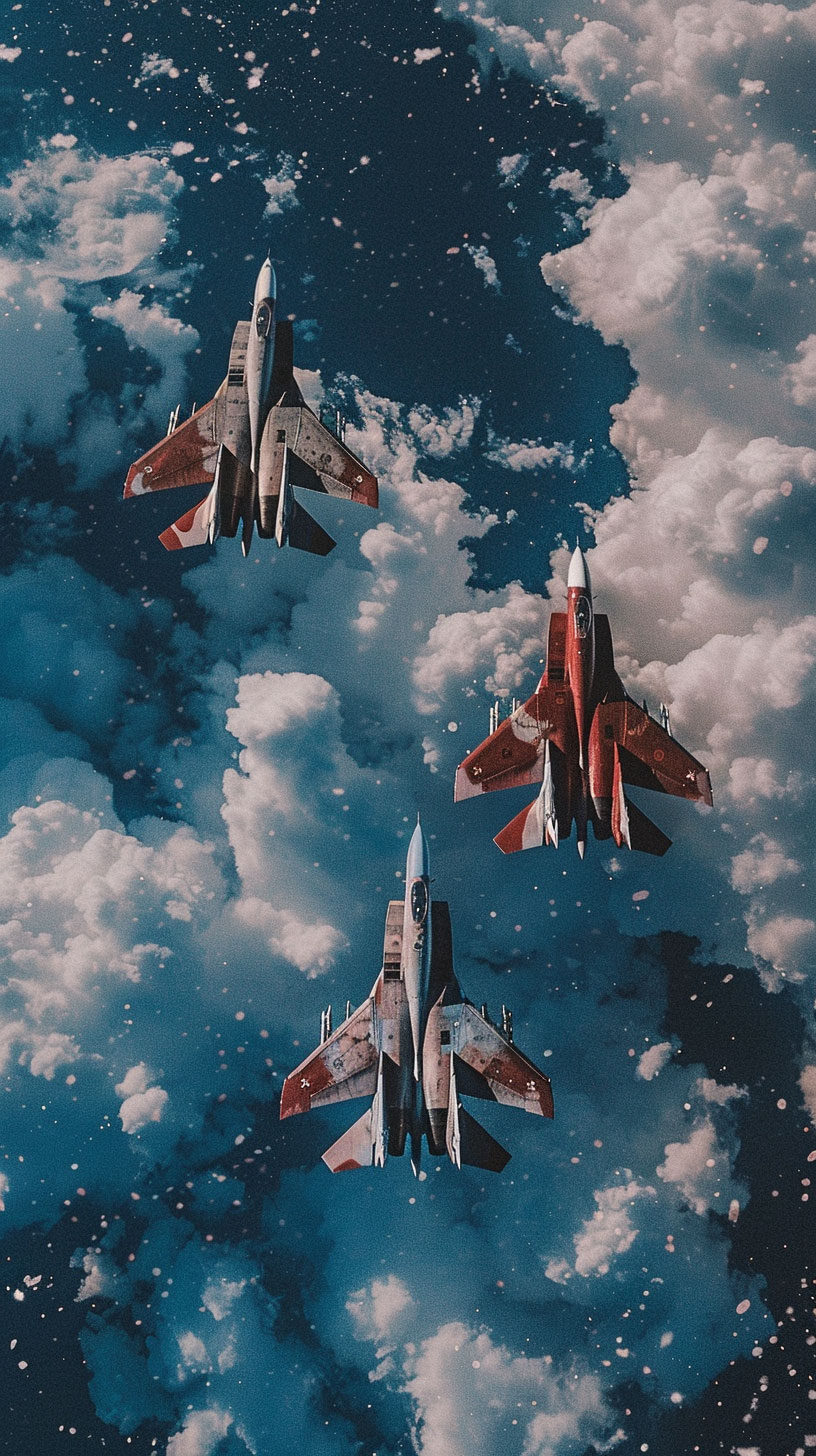 Ultra HD Fighter Airplane AI Mobile Wallpaper