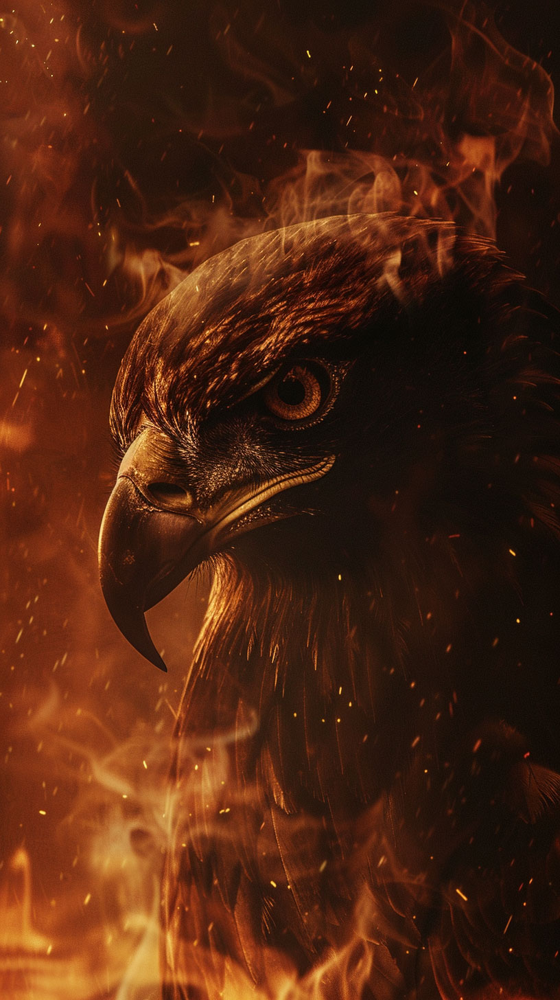 Inferno Bird: Fire Eagle HD Wallpaper