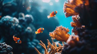 Serene Fish AI Oceanic Backgrounds