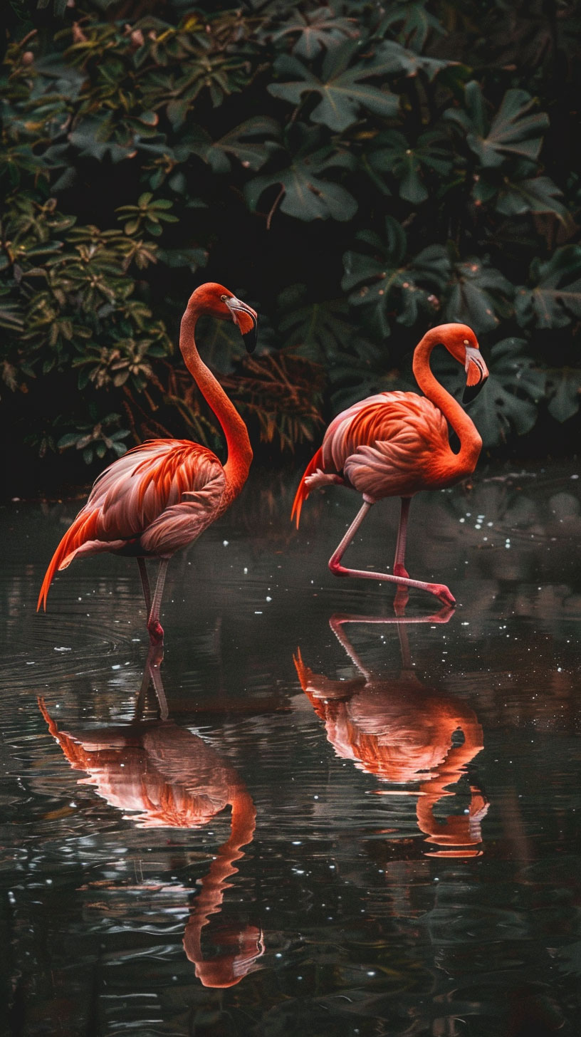 Sunny Beach Flamingo Mobile Wallpapers for ZTE