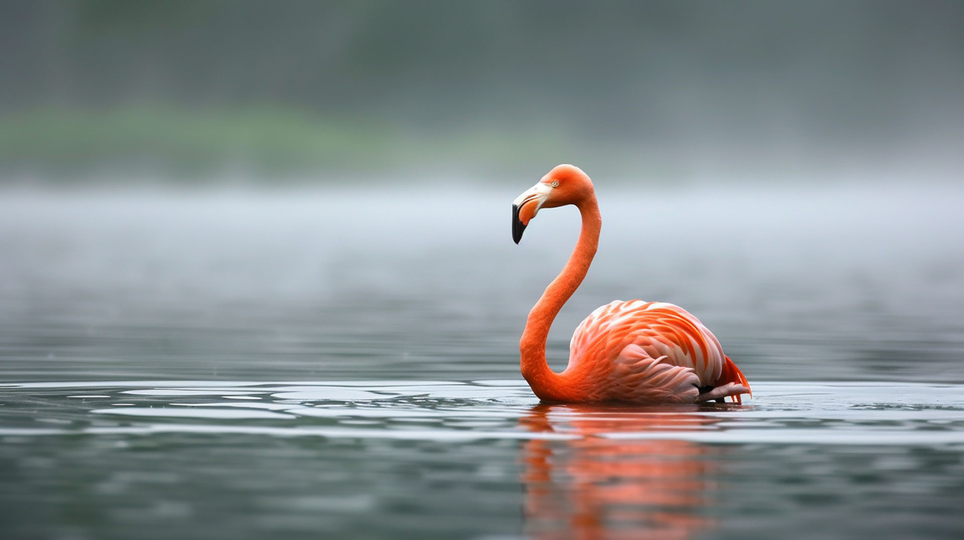 Discover 8K Flamingo AI Desktop Wallpaper