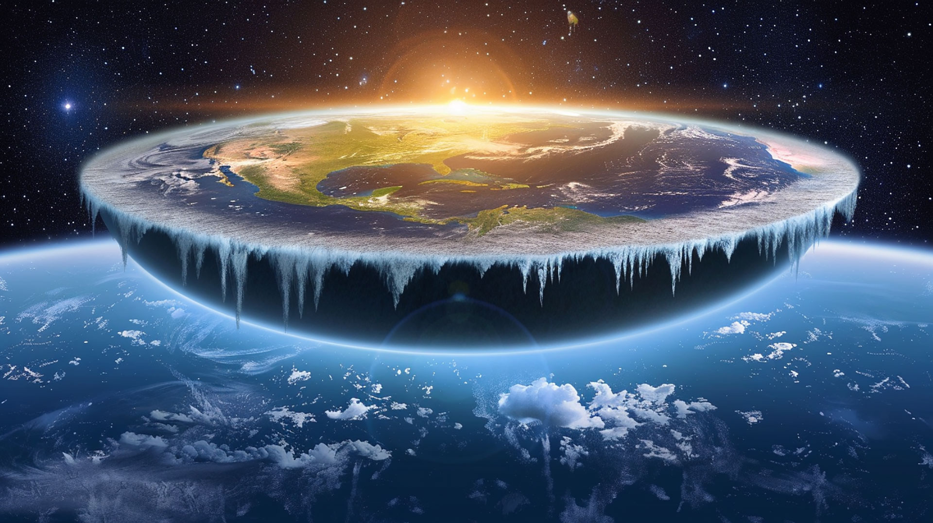 Simple Elegance: Flat Earth Background