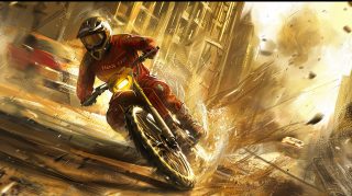 Ultra HD Fox Cool Dirt Bike Wallpaper for Samsung Devices