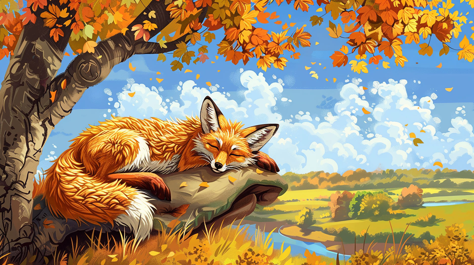 Serene Fox AI Stock Photos Download