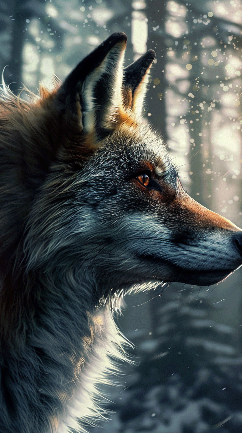 Whimsical Fox Wallpaper for Nokia Devices: Ultra HD