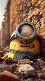 Whimsical Minions AI Wallpaper for Mobile Devices