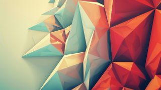 Geometric AI Digital Art Wallpaper in 4K Resolution