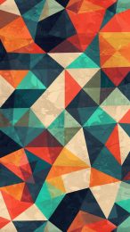 High-Quality Geometric AI Wallpaper for Mobile Screens