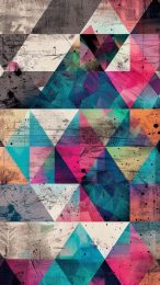 Stunning Geometric AI Mobile Wallpaper for Android