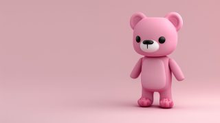 Gloomy Bear in Dark Forest AI Image HD Wallpaper