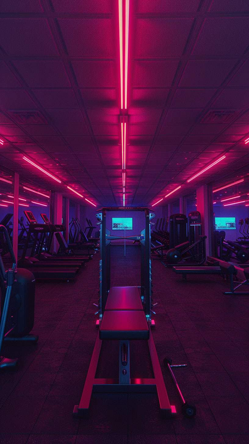 High-Quality Gym AI Wallpaper for Samsung Galaxy