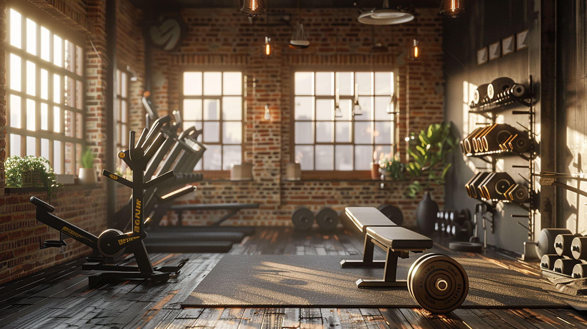 16:9 Gym AI Wallpaper for Inspiring Desktop Backgrounds